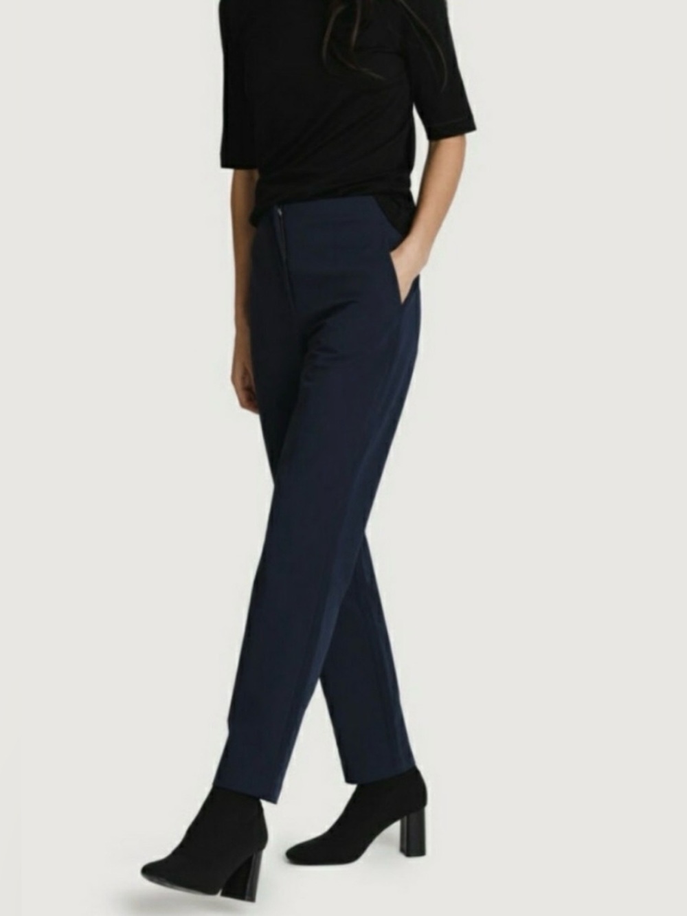 Kit & Ace Black Pants size 10 High Waisted Water Repellent Tech Stretch